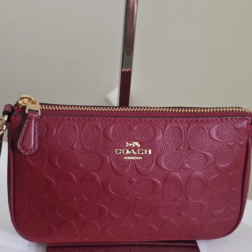 Coach C7362 Signature Dark Red 1941 Leather Nolita 19 Minibag EUC - Picture 4 of 17